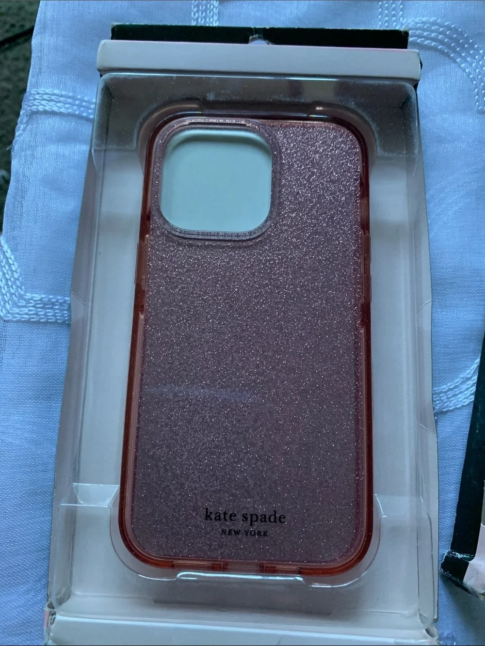 kate spade Clear Phone Case with Light Pink Trim for iPhone 13 Pro